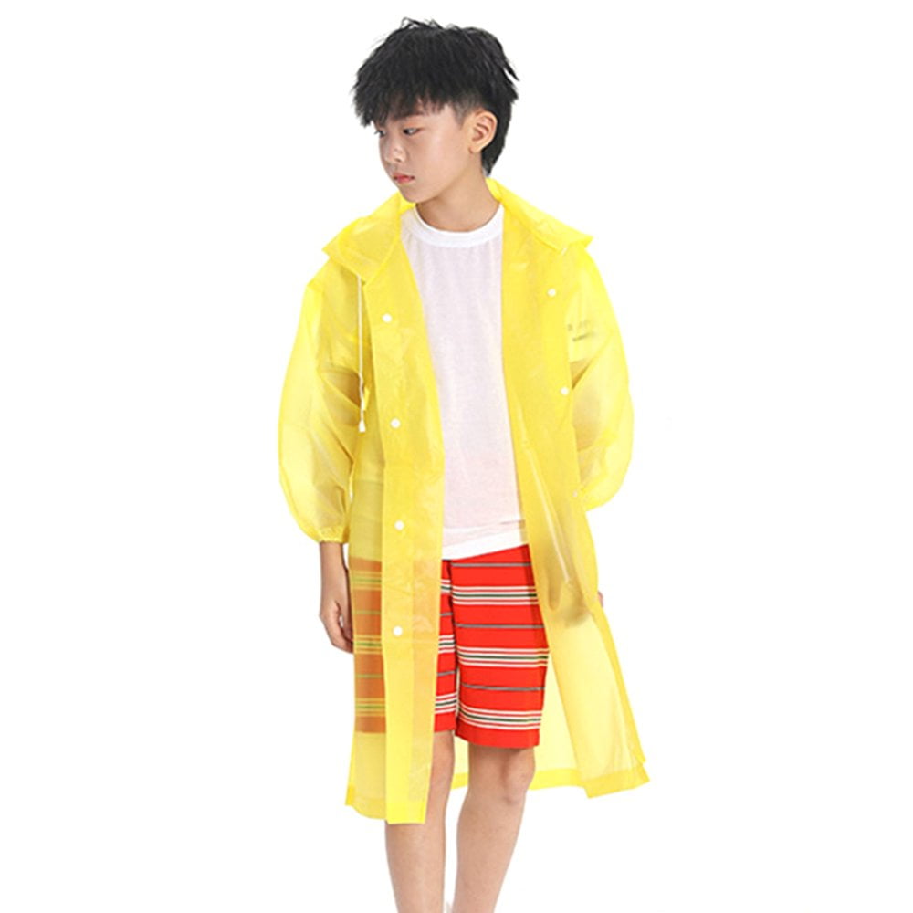 Enfants Garcon Fille Voir a Travers EVA Impermeable a Capuche Longue Pluie en Plein Air Vetements de Pluie Walmart