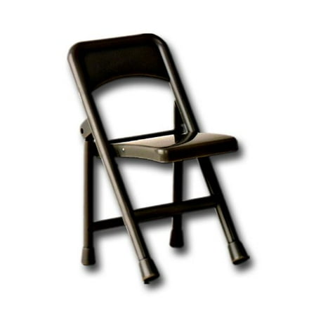Black Plastic Toy Folding Chair For Wwe Wrestling Action Figures