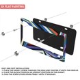 thumbnail image 3 of 1Pack License Plate Frames with Abstract Geometric Stripes Pattern Includes Screws & Caps Full Accessories Included Size 6.3x12.2inch(16x31cm), 3 of 8