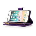 thumbnail image 2 of Allytech iPhone SE 2022/3rd/2020 Wallet Case, 9 Cards Holder Zipper Wallet Case for Women Men Shockproof Hand Strap Full Protective Flip Stand Case Cover for  Apple iPhone iPhone 8/7 - Purple, 2 of 8