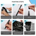 thumbnail image 4 of Silver Liquid Markers Reflective Liquid Paint Pens Set High Gloss Art Car DIY Model Repair Markers Set For Plastic Glass Ceramic 2ml, 4 of 9