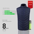 thumbnail image 4 of Chaqueta Térmica Eléctrica Unisex 3 Niveles De Calefacción Antiestática Hombre Mujer Invierno Must, 4 of 9