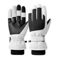 thumbnail image 3 of SUXIAN Women's Ski Gloves Winter Warm Riding Touchscreen - Outdoor Ski Gloves White One Size, 3 of 3