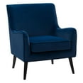 thumbnail image 1 of CorLiving Isla Velvet Modern Indoor Accent Chair with Tapered Wood Legs, 1 of 8