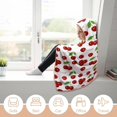 thumbnail image 6 of Fresh Cherries Hooded Blanket Wearable Cloak Hoodies Throw Cape Wrap Poncho for Bed Sofa and Lounge Chair, 6 of 6