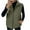 Army Green, variant on Puffer Vest Women Lightweight Sleeveless Quilted Jackets Zip Up Stand Collar Fall Winter Coat With Pockets Solid Color Women's Quilted Vest Padded Gilet Oversized Thermal Vests for Women