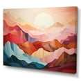 thumbnail image 2 of Designart "Pastel Bold Sunset horizon III" Modern Canvas Print, 2 of 5