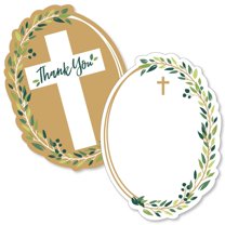 Big Dot Of Happiness Rose Gold Grad Thank You Cards - Shaped Like Grad Cap, Set Of 12 Cards With Envelopes