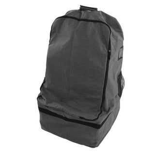 The Little Stork Car Seat Wheeled Padded Travel Backpack AerCas Bag,Gray