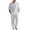 #962 White, variant on Felirenzacia Casual Summer Matching Set for Men – Cotton Linen Henley Shirt and Drawstring Pants, Long Sleeve Lightweight Yoga Outfit for Travel, Lounge, and Beach Wear