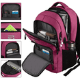 thumbnail image 3 of UKEIN Red Laptop Backpack Computer Business Backpack for Adult Water Resistant Anti-Theft Laptop Backpack for Men, 3 of 7