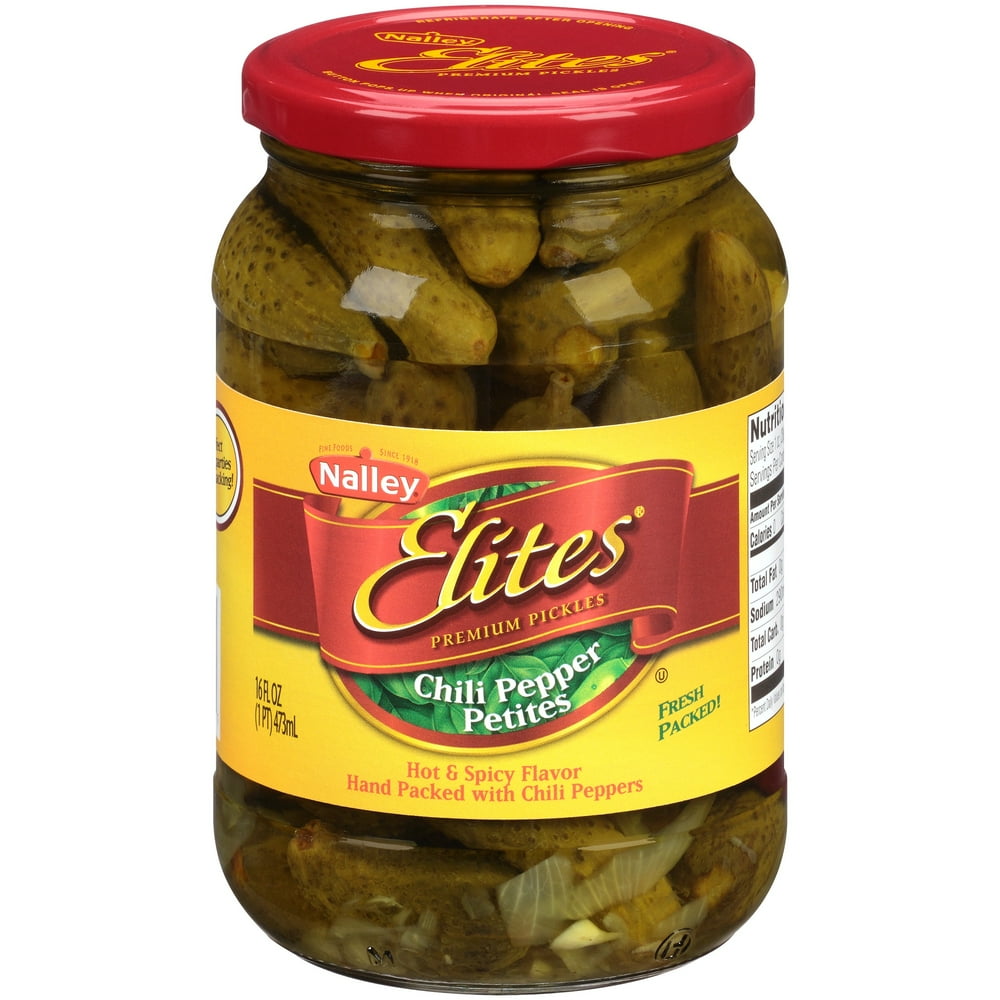 NalleyÂ® Elitesâ ¢ Premium Pickles Chili Pepper Petites 16 fl. oz. Jar