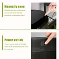 thumbnail image 6 of HHS Stainless Steel Kitchen Trash Can Bathroom Bedroom Office Waste Bin with Lid Automatic Sensor Touch Free Garbage Can 13 Gallon 50L, (Black), 11.37 x 16.1 x 25.31 inches (1350R), 6 of 7