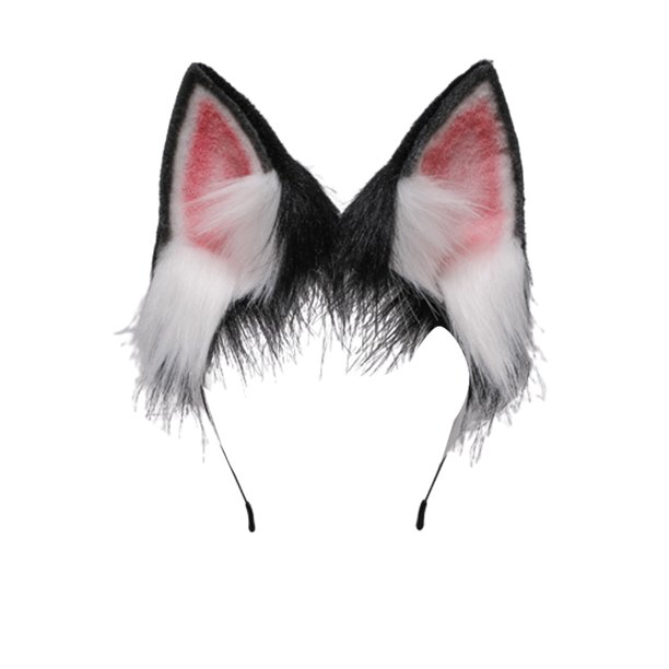 Fox Cat Long Fur Ears Hair Headwear Wolf Animal Anime Halloween Christmas Costume Adepaton BST2000705-1