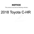 thumbnail image 2 of Transit Auto Front Rear Disc Brake Rotors and Semi-Metallic Pads Kit for Car 2018 Toyota C-HR K8S-103939, 2 of 11