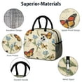 thumbnail image 4 of Obrewu Pioneer Flower and Butterfly Lunch Bag for Adult, Insulated, Leakproof, Oxford Cloth, 4 of 7