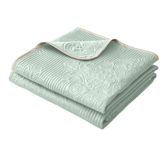 Yhmxh Lightweight Cooling Comforter Queen Size Cooling Quilt, Jacquard Breathable Summer Cooling Blankets with Double Side Cold for Hot Sleepers, Cool Like Ice Cream Microfiber Bedspread for Bed