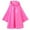 Hot Pink, variant on Kids Rain Jacket Children's Cartoon Rabbit Pattern Eva Transparent Poncho with Hat Fashion Rain Coats for Girls Pink 8-9 Years