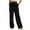 Black, variant on Women's Wide Leg Sweatpants with Pockets Long Trousers Sweatpants Drawstring Stretchy Comfortable Fabric with Pockets