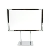 SSWBasics 7 x 11 inch Twin Stem Metal Countertop Sign Holder - 11 1/4"H