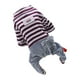 thumbnail image 1 of Billuyoard Mono de algodón para mascotas con lazo a rayas, Universal, transpirable, lavable, Unisex, para interiores y exteriores, ropa para Ropa para mascotas Marrón, 1 of 6