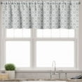 thumbnail image 3 of Ambesonne Floral Valance & Curtain, Classic Floral Vintage, 55"x36", White and Grey, 3 of 6