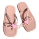 thumbnail image 4 of 2PCS Flip Flop PVC Patrón de corazón Casual Moda Elegante Sandalias de playa para mujeres Niñas Rosa 36-37 (Apto para 35-36 pies), 4 of 8
