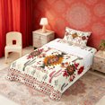thumbnail image 2 of Erosebridal Beige Orange Black Aztec Twin Sheet Sets, Bohemian Cactus Bedding, 3 Pieces 1 Flat Sheet, 1 Fitted Sheet and 1 Pillowcase, 2 of 5