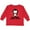 Red, variant on Inktastic Future Hockey Player Penguin Boys or Girls Long Sleeve Toddler T-Shirt