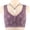 Purple bras, variant on Pimelu Bras for Women Full Figure Bras Womens Large Size Bras Front Button Closure Full Coverage Sports Bras Seniors Comfy Breathable Wireless Everyday Underwear