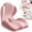 Double Pink, variant on Ergonomic Memory Foam Seat Cushion, Seat Cushion with Integrated Lumbar Back Support, Anti Slip Memory Foam with L-Shaped Integrated Design for Long Car Drives and Office (Double Gray)