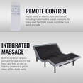 thumbnail image 5 of Motorized Queen Size Bed Frame, Adjustable Bed Base with Wireless Remote, Motorized Head & Foot Incline, Vibration Massage, USB Port, 5 of 12