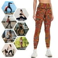 thumbnail image 4 of enCHANTment spirals on rose Leggings trousers Sports pants for legging gym Golf wear Womens Leggings, 4 of 6