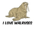 thumbnail image 2 of CafePress - I Love Walruses Infant Bodysuit - Baby Light Bodysuit, Size Newborn - 24 Months, 2 of 4