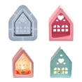 thumbnail image 2 of Art House-Moldes para velas candelabro en forma casa molde silicona decoraciones mesa, 2 of 4