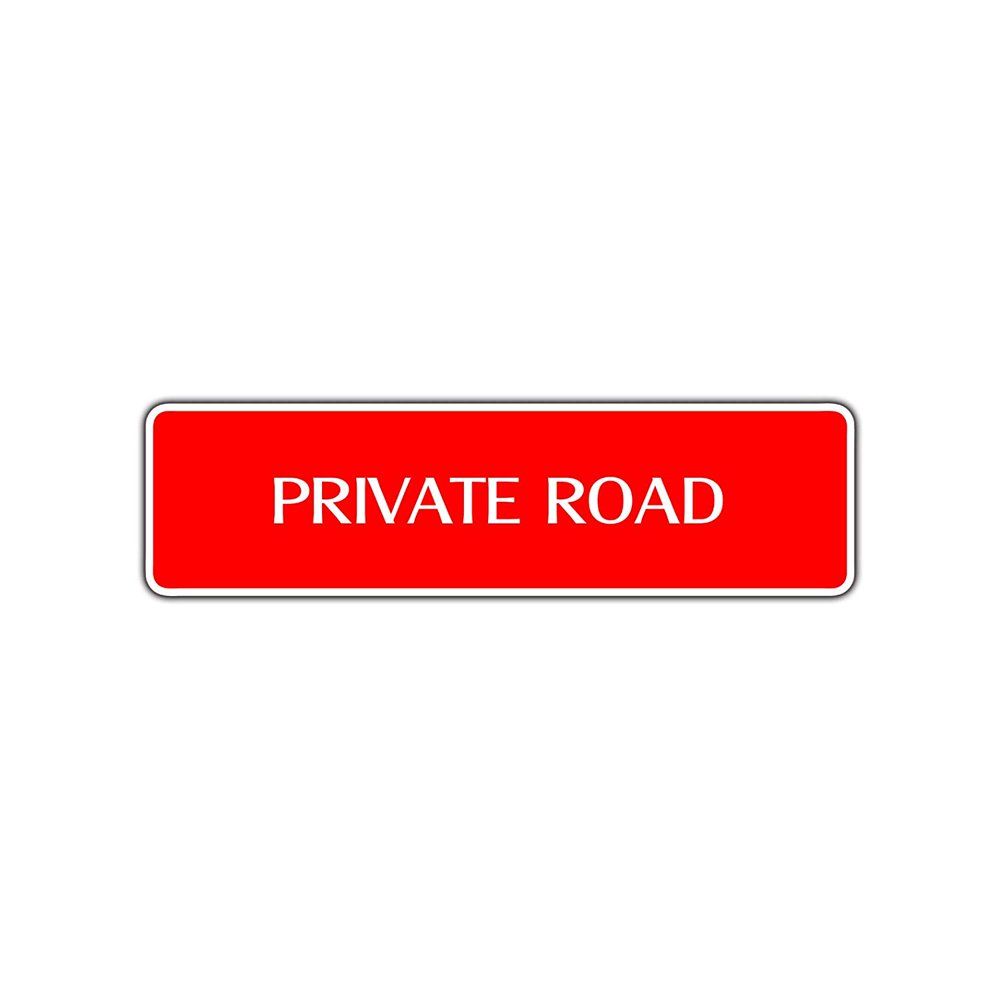 Private Road Metal Street Sign No Soliciting Trespassing Property Décor