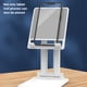 thumbnail image 5 of Seitruly Soporte plegable para tableta, soporte de para teléfono móvil, manos libres, soporte de montaje electrónico para dormitorio, accesorios Teléfono y Comunicación Blanco, 5 of 6