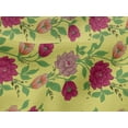 thumbnail image 4 of oneOone Viscose Jersey Yellow Fabric Leaves & Flowers Floral Fabric For Sewing Printed Craft Fabric By The Yard 60 Inch Wide, 4 of 5