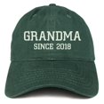 thumbnail image 1 of Trendy Apparel Shop Grandma Since 2018 Embroidered Low Profile Deluxe Cotton Cap, 1 of 2
