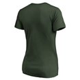 thumbnail image 3 of Women's Green Green Bay Packers X-Ray Slim Fit V-Neck T-Shirt, 3 of 3