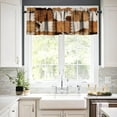 thumbnail image 3 of Vintage Fur Patchwork Curtains Valance,Western Farm Animal Cow Fur Pattern Patchwork Valance,Home Kitchen Living Room Decor Window Valance,1 Panel 54" x 18", 3 of 5