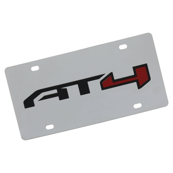 GMC AT4 Logo License Plate (Chrome)