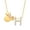 H, variant on Minnie Mouse Sterling Silver Gold Plated Cubic Zirconia Initial Pendant Necklace, 18" - Letter F