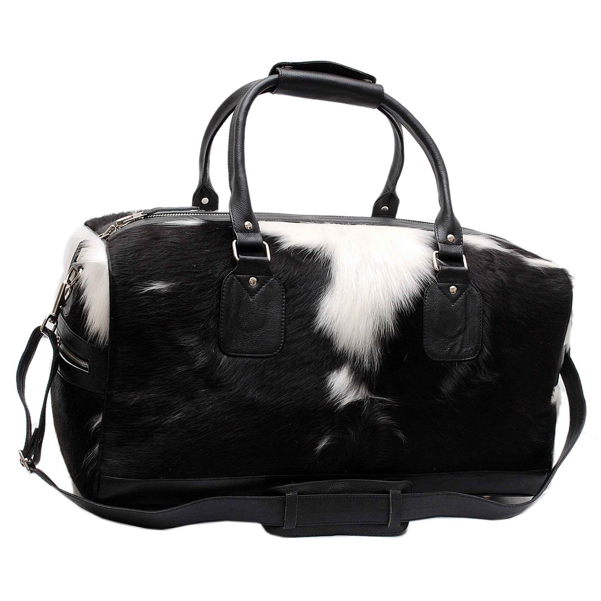 Duffel Cowhide Large Leather Women Travel Weekend Holiday Bag Men Sport Overnight Weekender Tricolour Leather Duffle Bag KDL-11