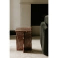 thumbnail image 4 of Moe's Home Collection Blair Accent Table Rosso Levanto Marble Stone Side Tables, 4 of 4