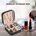 thumbnail image 3 of Caja de almacenamiento portátil para joyas, pendientes, collar, anillo, vitrina (negro) Likrtyny Para estrenar, 3 of 8