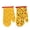 Yellow Dot, variant on 2PCS Oven Mitts Heat Resistant Kitchen Gloves Cotton & Polyester Quilted Large Mittens