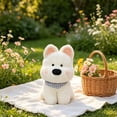 thumbnail image 5 of TOYOUME Dog Plush Stuffed Animal Toy, 1 Count, 9.8 Inch, for Kids and Adults, White, 5 of 8