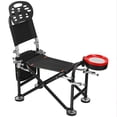 thumbnail image 4 of Thehsnt 13 Gear Rise Fall 21cm Adjustment Fishing Chair with Backrest Rod Holder Folding Fishing Deck Chair Fisherman Gift, 4 of 9