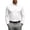 White, variant on GrmtClth Men's Three Button Lapel Collar Button Down Polo Shirt, Moisture Wicking Fabric Long Sleeve Loose Fit Backyard Golf Tops Turquoise S